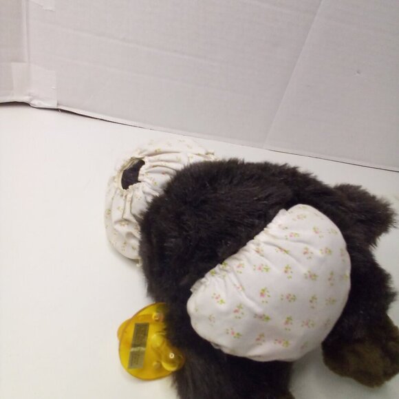 Dakin Gorilla Plush With Pacifier Vintage 1983 Stuffed Animal 8" - Picture 10 of 14
